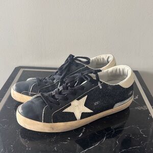 Golden Goose Black and White Sneakers